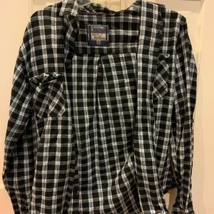 Black and blue flannel